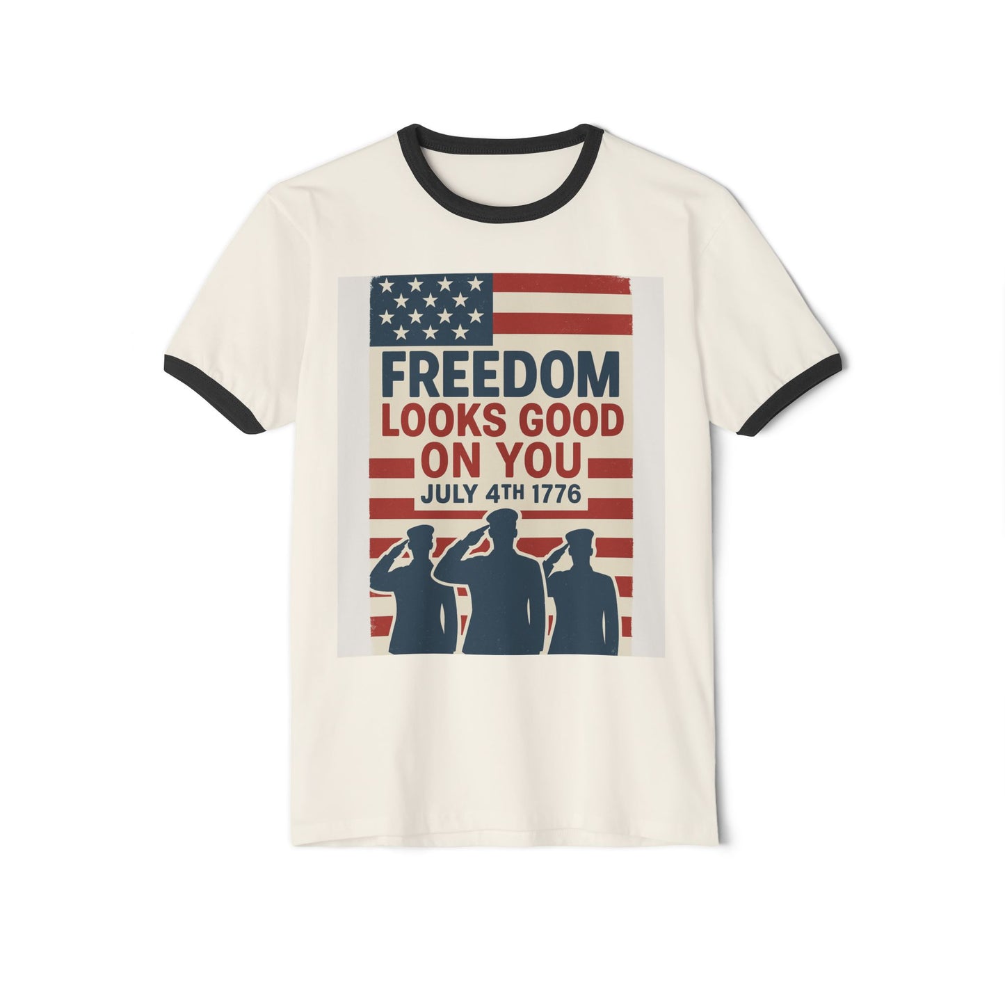 Freedom & Hope – July 4th Edition Ringer Tee by NovaDesigns.