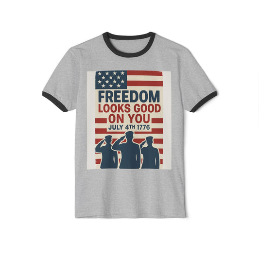 Freedom & Hope – July 4th Edition Ringer Tee by NovaDesigns.