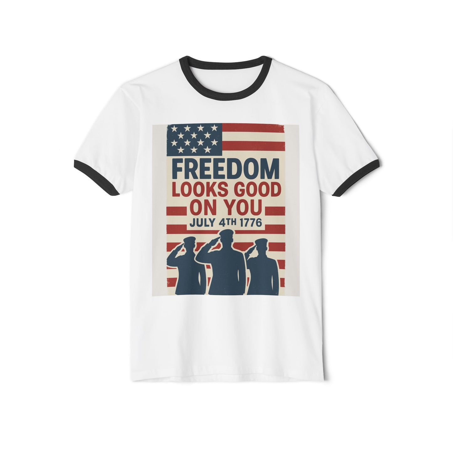 Freedom & Hope – July 4th Edition Ringer Tee by NovaDesigns.